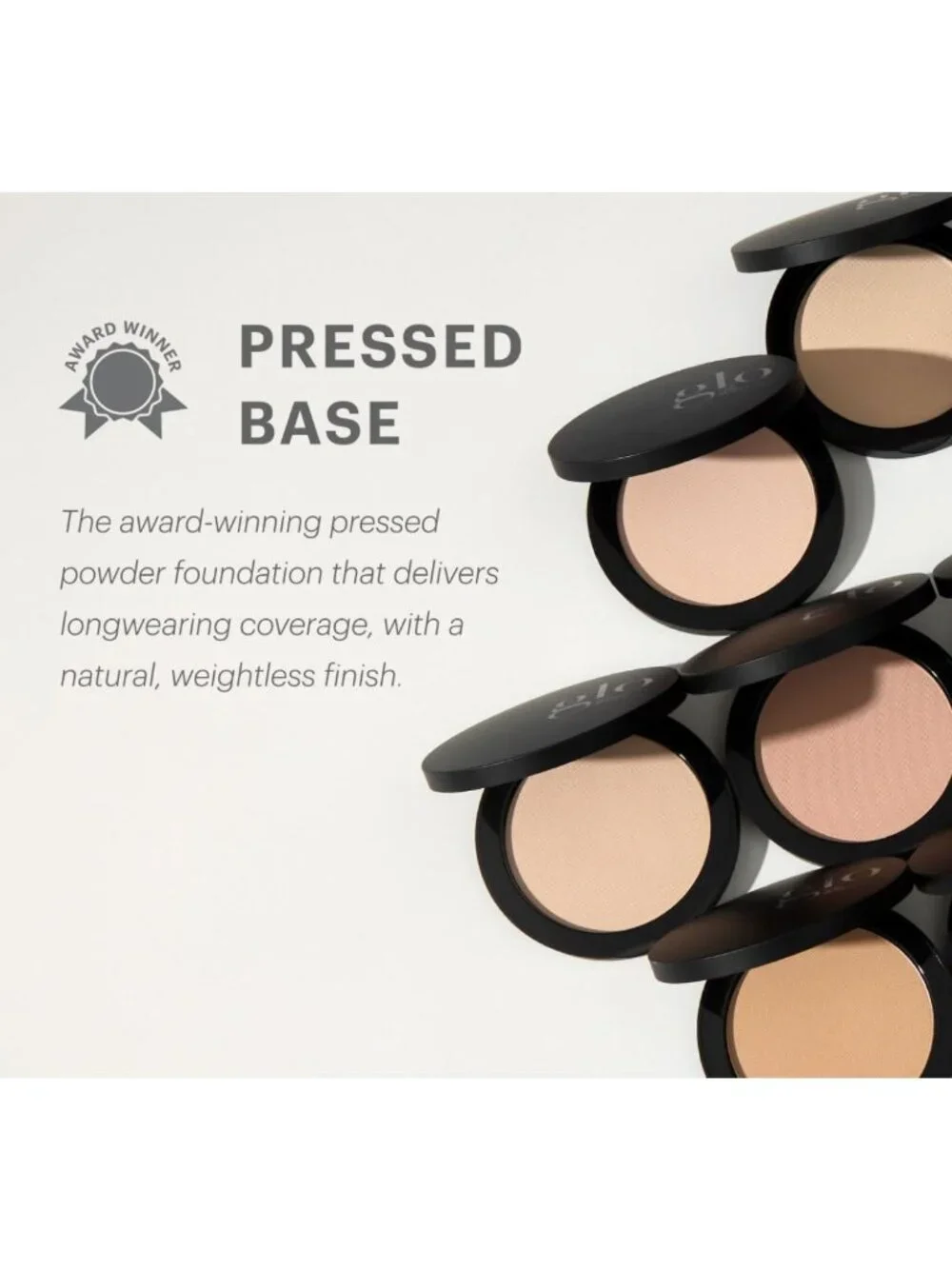 Pressed Base Powder Foundation - Honey Light, Flawless Finish, Lightweight, 0.92
